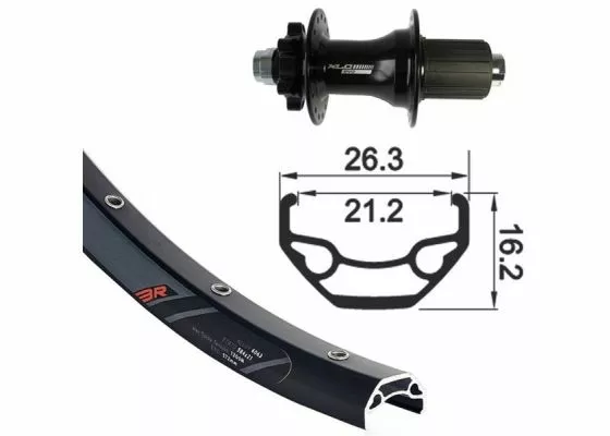 Rodi Takakiekko 29" 26-622, MTB 32R, 6-pultti