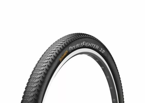 Continental Double Fighter 3 Kaupunkirengas 27.5x2.00 50-584, Musta